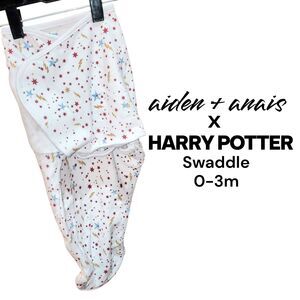 ADEN ANAIS x HARRY POTTER  0-3m Baby Stars Bolts Print Swaddle Sleep Nap Sack